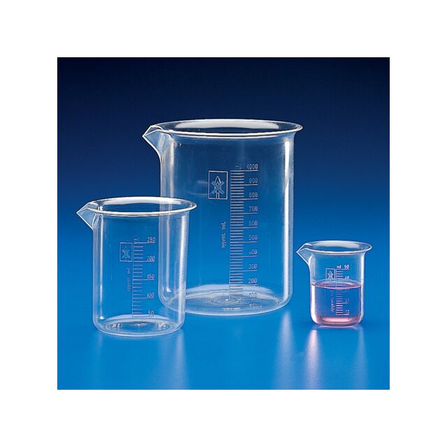 Polymethylpentene Griffin Beakers with Molded Graduations