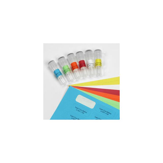 Cryo-Tags® on a sheet for 15 & 50ml Tubes