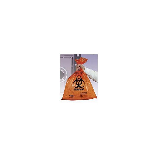 Tufpak Autoclavable Biohazard Bags, Orange