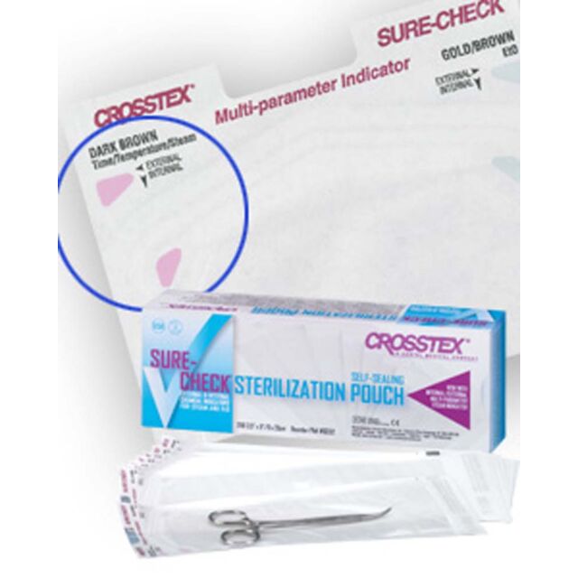 Crosstex® Sure-Check® Self Sealing Sterilization Pouches 