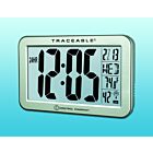 Traceable® Jumbo-Digit Compact Radio-Controlled Wall Clock