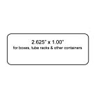 Cryo-Tags® on a sheet for Boxes & Tube Racks