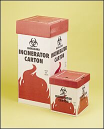 Biohazard Incinerator Cartons