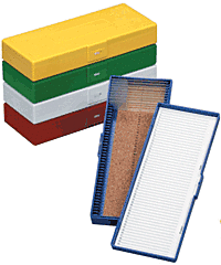 50-Place Microscope Slide Boxes©