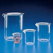 Polymethylpentene Griffin Beakers with Printed Graduations