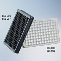 96 Well White/Black Polystyrene Microplate with µClear® Bottom