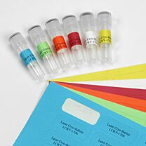 Cryo-Tags® on a sheet for 15 & 50ml Tubes